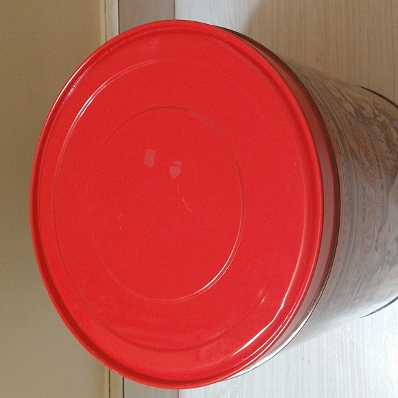 Vintage 1992 Coca-Cola Tin Can Storage Container - Picture 2 of 5